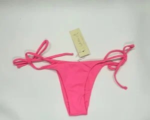 Sale Baby Pink Anna Bottom | Gone Bananas Beachwear | San Diego, CA | Tie Side Bottom | Minimal Coverage Bottom