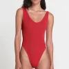 Outlet Baywatch Red The Mara One Piece | Gone Bananas Beachwear | San Diego High Leg One Pieces