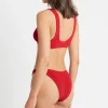 Discount Baywatch Red The Scene Bottom | Gone Bananas Beachwear | San Diego Minimal Coverage Bottom | High Leg Bottom