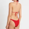 Online Baywatch Red The Serenity Bottom | Gone Bananas Beachwear | San Diego Tie Side Bottom | Minimal Coverage Bottom