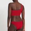 Fashion Baywatch Red The Sign Bottom | Gone Bananas Beachwear | San Diego Moderate Coverage Bottom