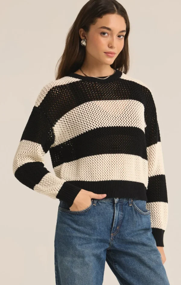 Clearance Broadbeach Stripe Sweater Tees, Tanks And Sweatshirts