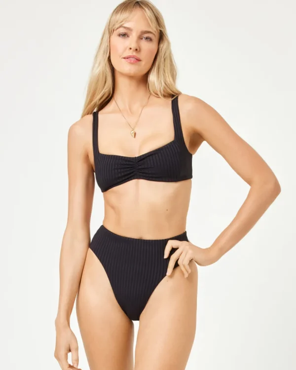 Discount Black Effie Top Bralette Top