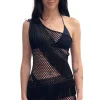 Online Fish Net One Shoulder Dress | Gone Bananas Beachwear | San Diego Cover Ups