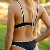 New Black Ivory Justine Bottom Ruched Bottom | Minimal Coverage Bottom