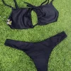 Sale Rib Tie Front Bralette Top Bralette Top
