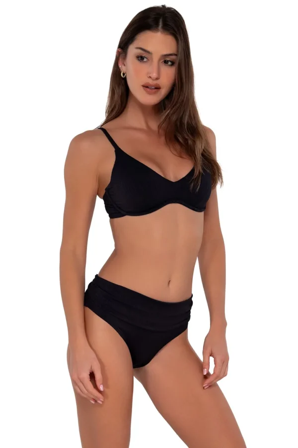 Clearance Seagrass Texture Unforgettable Bottom | Gone Bananas Beachwear Full Coverage Bottom