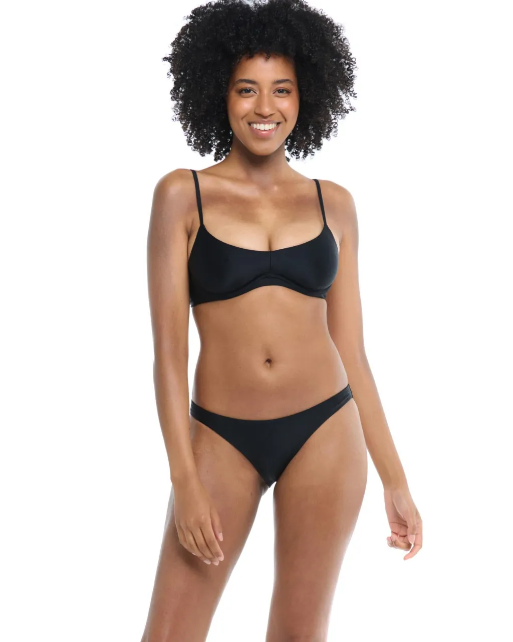 black_smoothies_bikini_bo_1.webp Online Smoothies Bikini Bottom | Gone Bananas Beachwear | San Diego Full Coverage Bottom