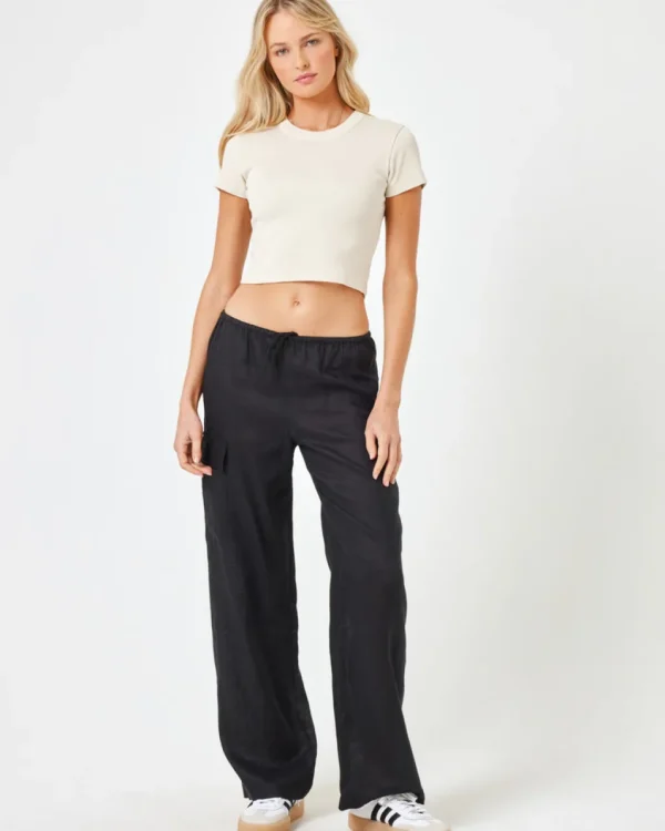 Hot Black Sundown Cargo Pant Shorts, Pants And Skirts
