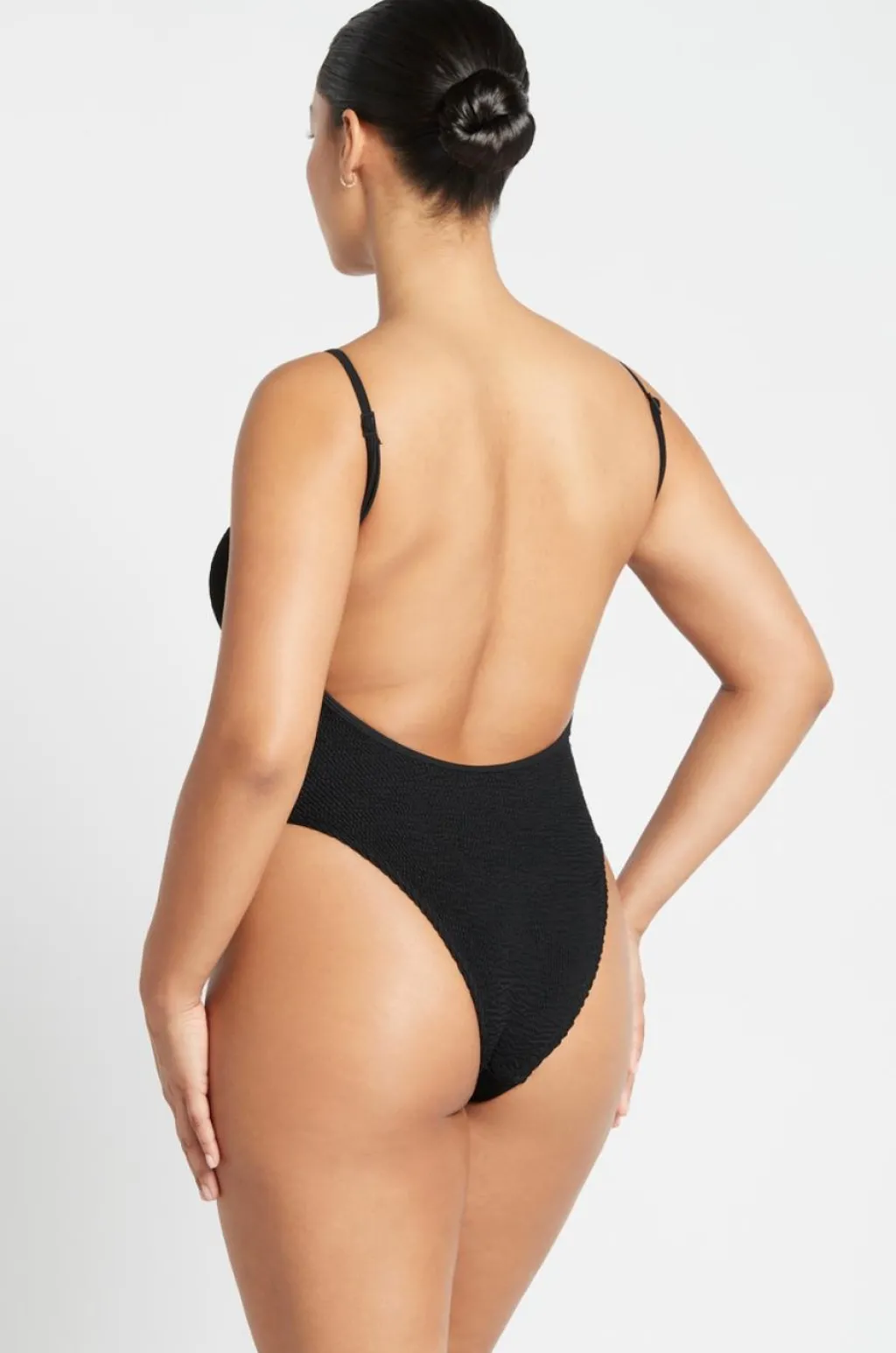 black_the_low_palace_one__1.webp Hot The Low Palace One Piece | Gone Bananas Beachwear | San Diego High Leg One Pieces