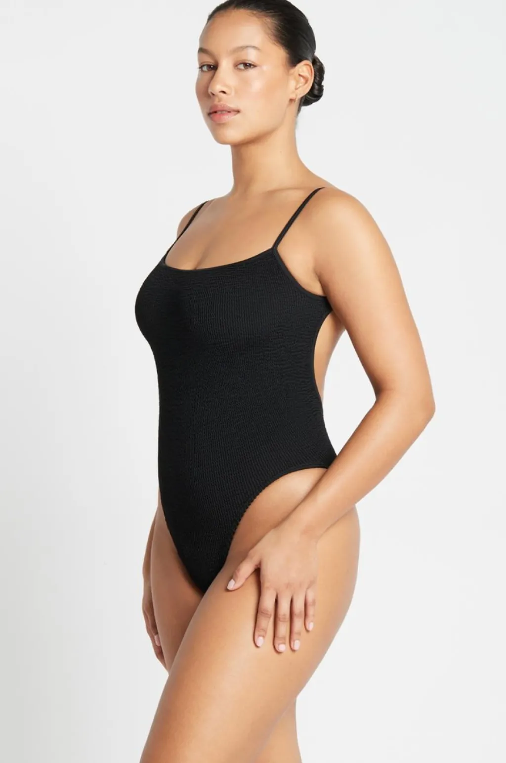 black_the_low_palace_one__2.webp Hot The Low Palace One Piece | Gone Bananas Beachwear | San Diego High Leg One Pieces