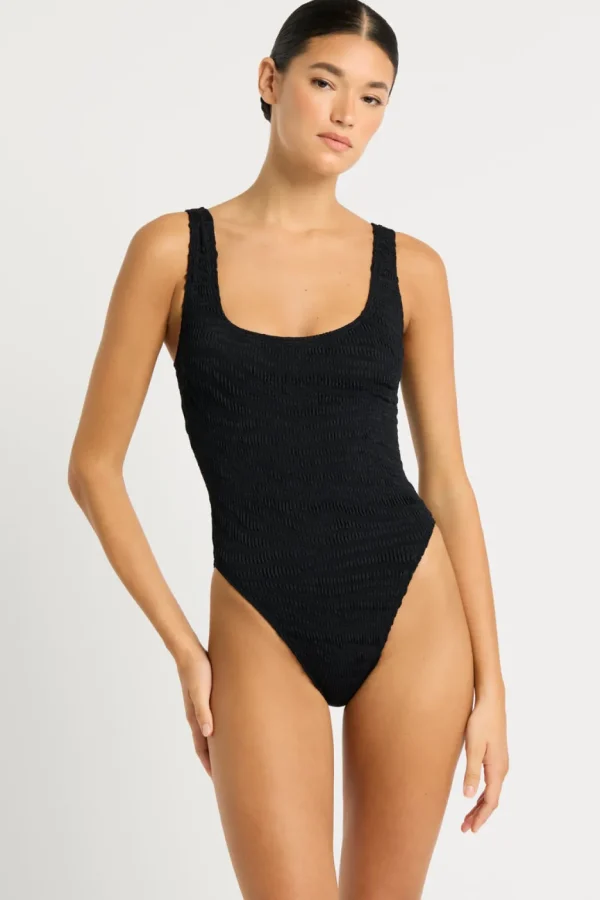 Online Black Tiger Madison One Piece High Leg One Pieces