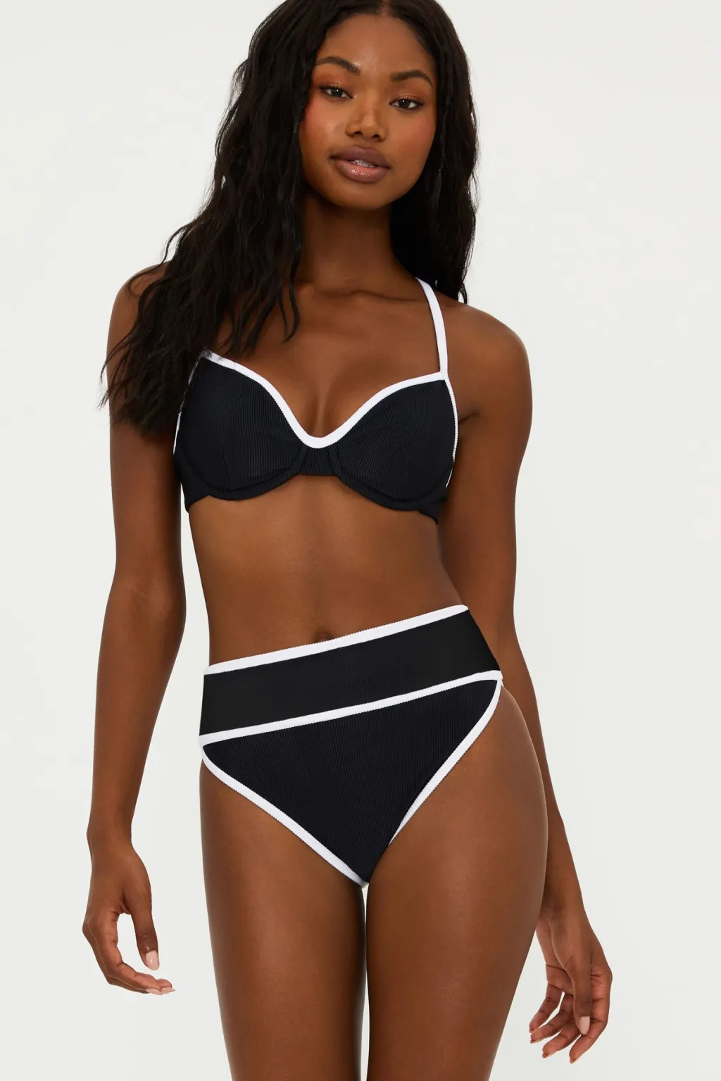 blackwhite_carlotta_botto_1.webp Online Carlotta Bottom High Waist Bottom | Full Coverage Bottom