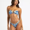 Online Blue Jungle Floral Bethany Bandeau Top Bandeau Top