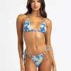 Clearance Blue Jungle Floral Shannon Tri Top Triangle Top