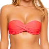 Hot Bombshell Red Cosita Buena Underwire Push Up Bandeau Top | Gone Bananas Beachwear Underwire Top