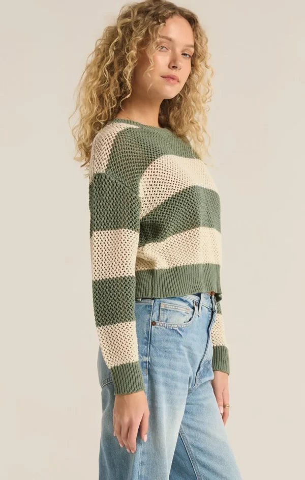 Discount Broadbeach Stripe Sweater Tees, Tanks And Sweatshirts