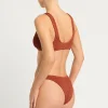 Fashion Bronze Shimmer The Scene Bottom Minimal Coverage Bottom | High Leg Bottom