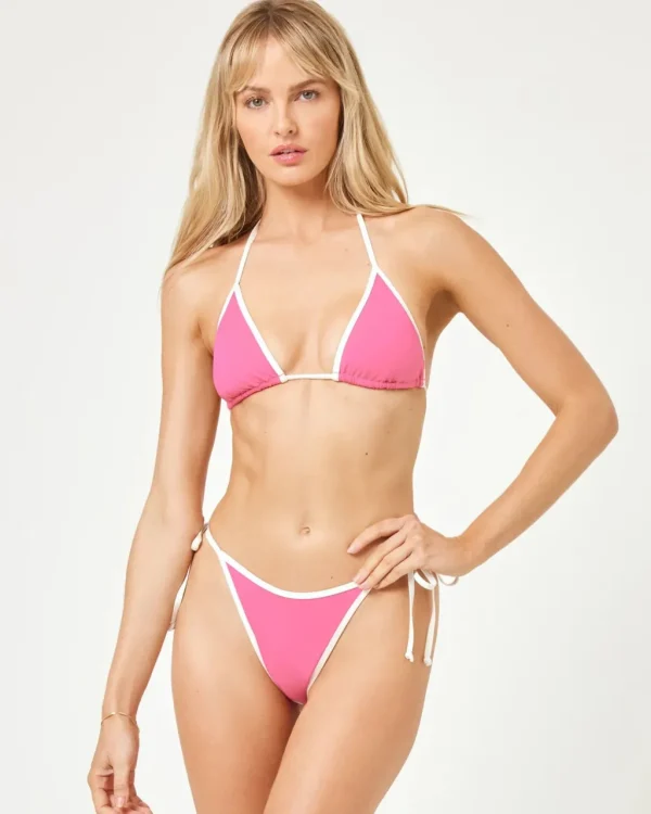 Best Bubblegum Pink/Cream Aspen Top Triangle Top