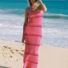Discount Cali Blooms Stripe Rosalia Dress Dresses