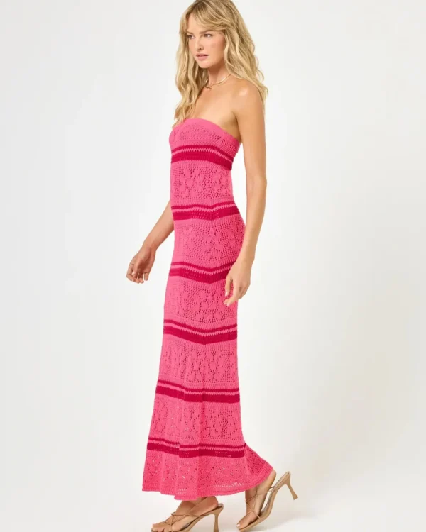 Discount Cali Blooms Stripe Rosalia Dress Dresses