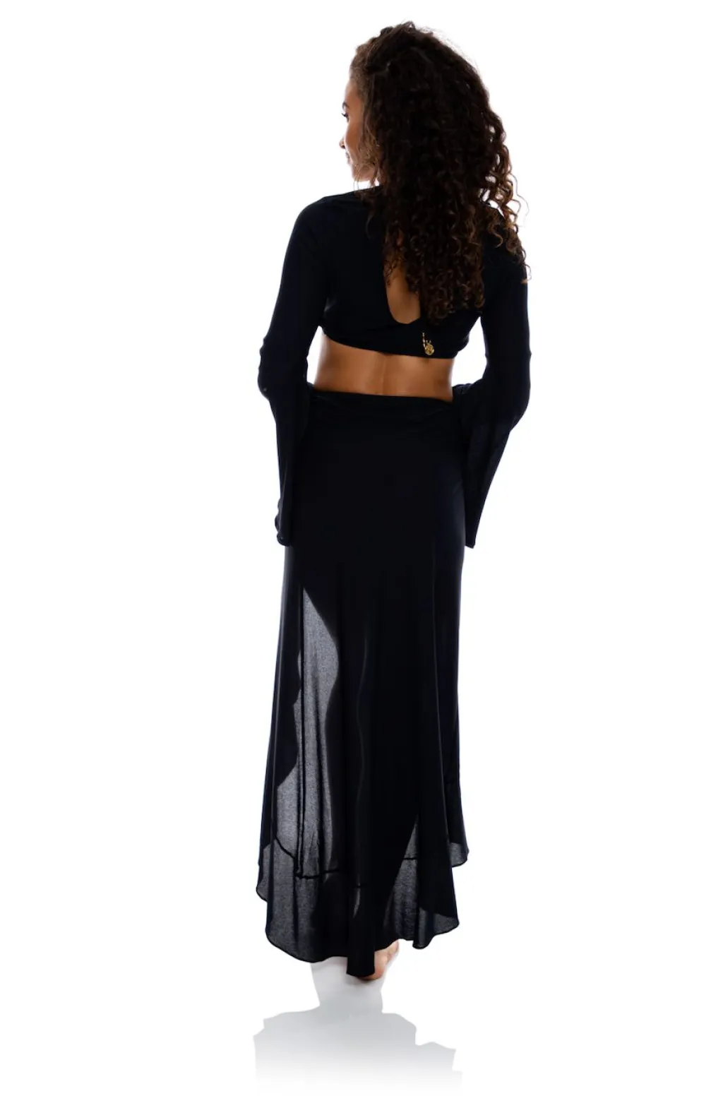 cosita_buena_ruffle_high__1.webp Hot Cosita Buena Ruffle High Lo Slit Skirt | Gone Bananas Beachwear | Swim Shorts, Pants And Skirts