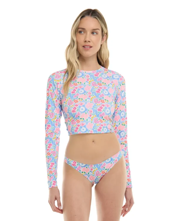 Hot Daydream Let It Be Crop Rashguard Cover Ups