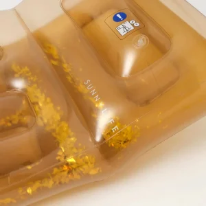 Discount Disco Gold PVC Retro Lie-On Floats