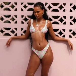 Fashion Forbidden Love Brazilian Thong Bikini Bottom | Gone Bananas Beachwear Thong Bottom | Minimal Coverage Bottom