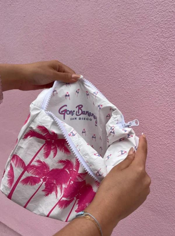Hot Gone Bananas Beachwear Reversible Bikini Pouch Bags