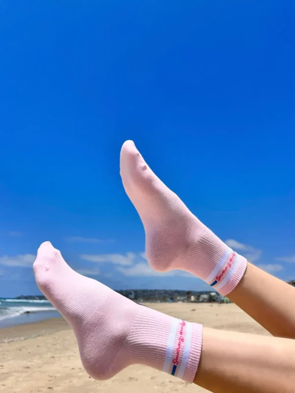 Sale Gone Bananas Beachwear Striped Ankle Sock Socks