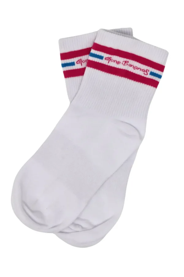 Sale Gone Bananas Beachwear Striped Ankle Sock Socks