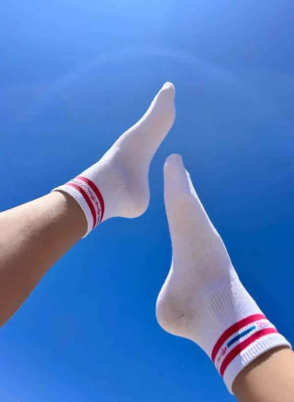 Sale Gone Bananas Beachwear Striped Ankle Sock Socks