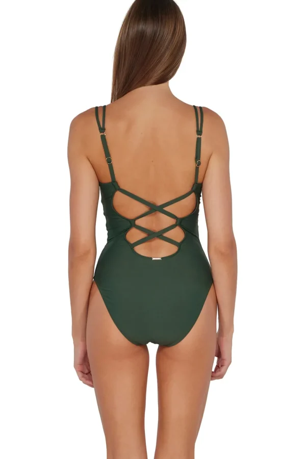 Outlet Island Green Veronica One Piece Standard Cut One Pieces