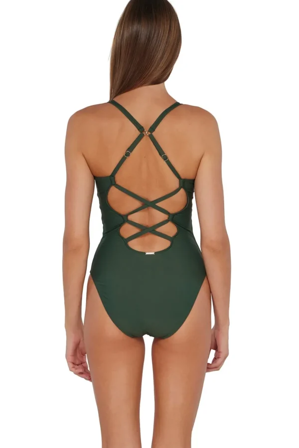 Outlet Island Green Veronica One Piece Standard Cut One Pieces