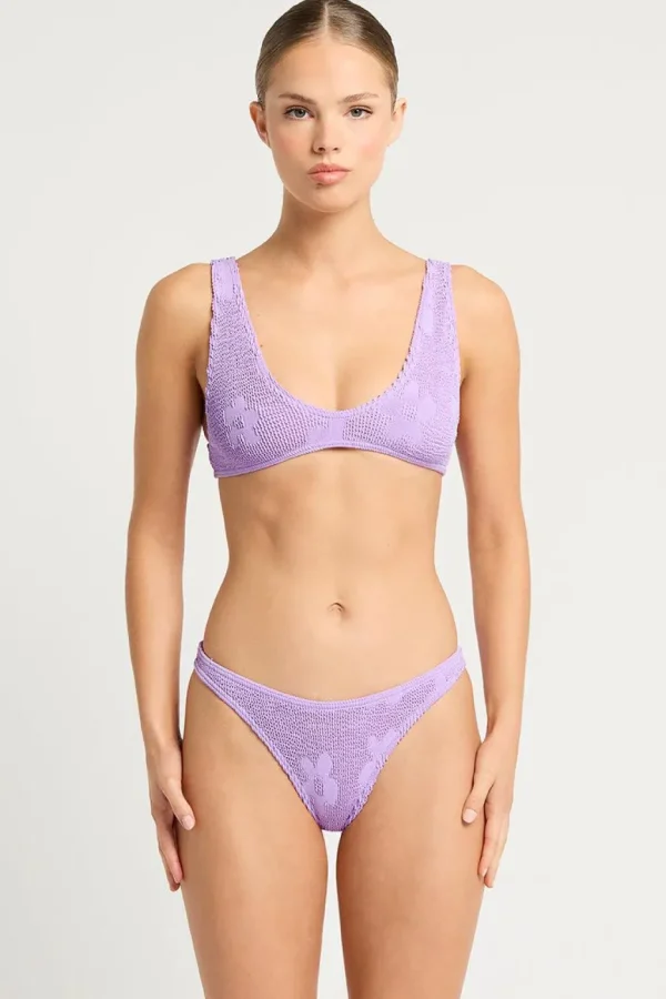 Discount Lavender Floral The Scout Top Bralette Top