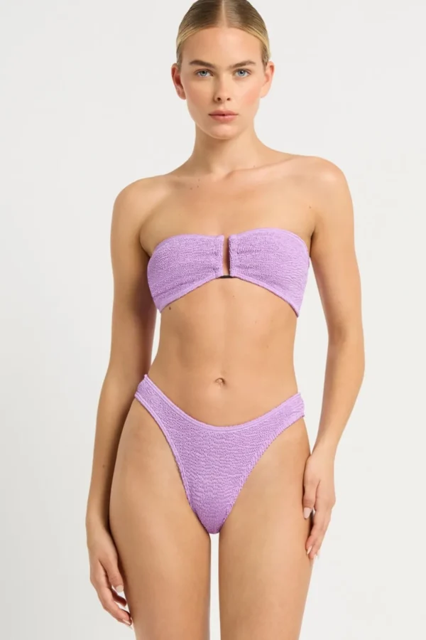 Discount Lilac Shimmer The Christy Bottom Minimal Coverage Bottom | High Waist Bottom