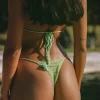 Sale Meadow Mix Jenie Skimpy Bottom | Gone Bananas Beachwear | San Diego, CA Tie Side Bottom | Minimal Coverage Bottom