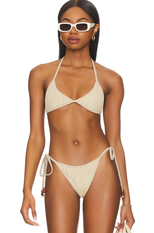 Online Mushroom Delilah Bikini Bottom Tie Side Bottom | Minimal Coverage Bottom