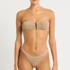 Clearance Oat Leopard Blake Bandeau Top Bandeau Top