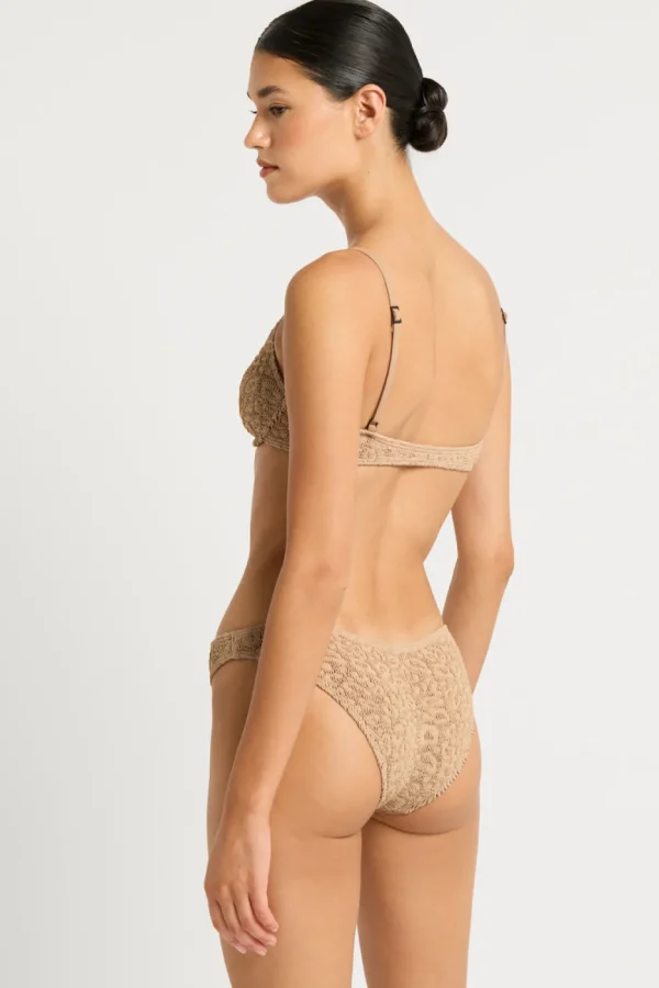 Fashion Oat Leopard Sign Brief Full Coverage Bottom