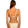 Outlet Crinkle Lurex Bottom Tie Side Bottom | Moderate Coverage Bottom