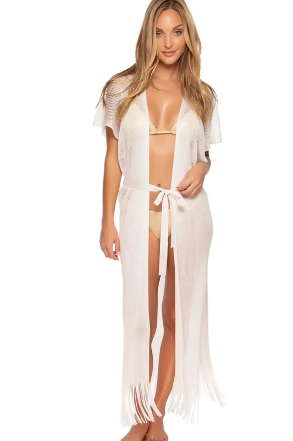 New Photo Op Queen Finge Long Caftan | Gone Bananas Beachwear | San Diego Cover Ups