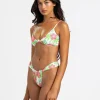 Online Pink Jungle Floral Rio Knot Top Bralette Top