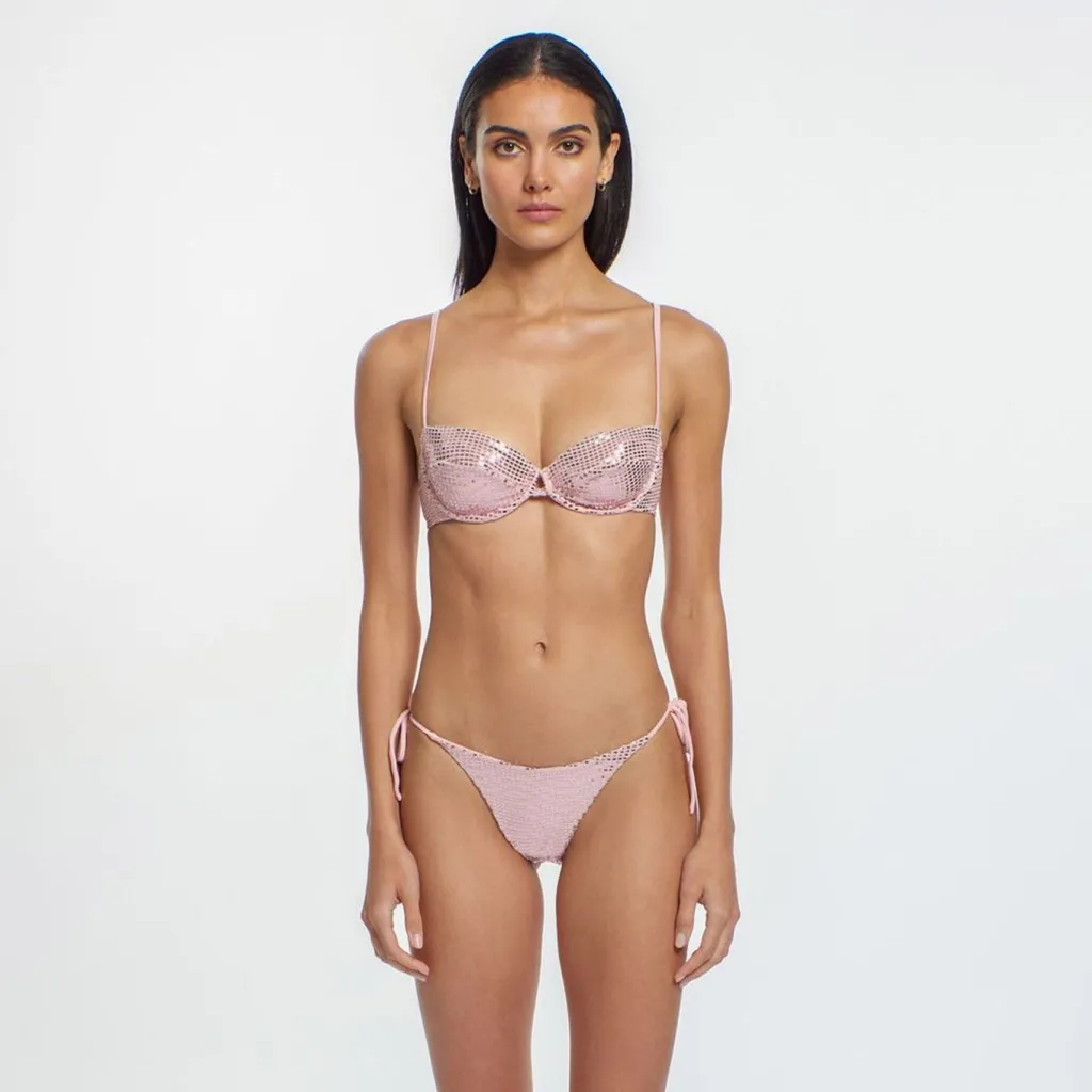 renaissance_rose_ari_biki_1.webp Outlet Renaissance Rose Ari Bikini Bottom | Gone Bananas Beachwear | SD Tie Side Bottom | Minimal Coverage Bottom