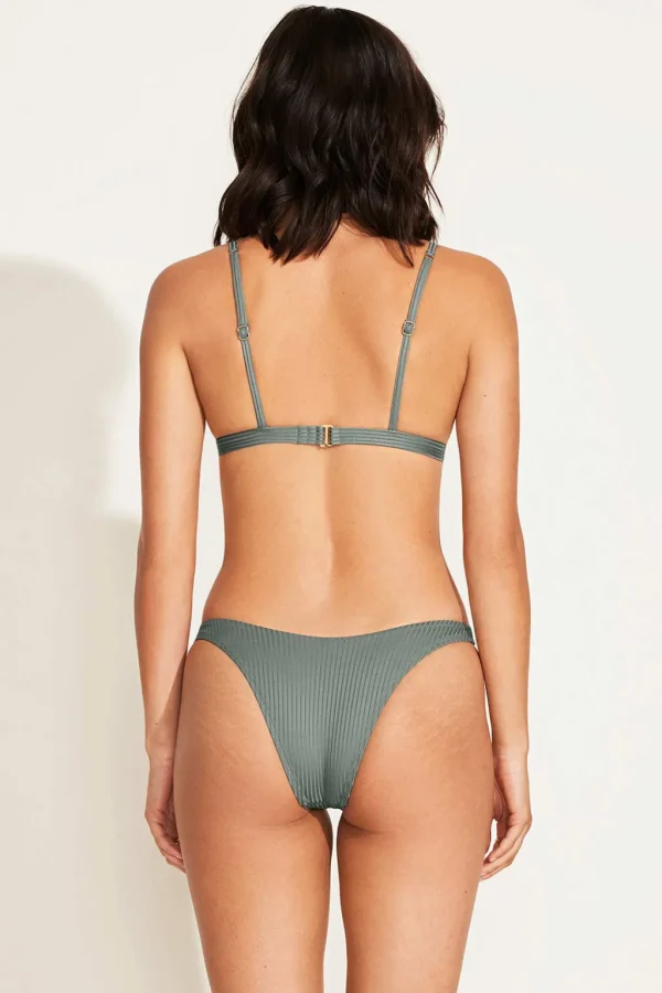 Sale Sea Green EcoRib Moss Top | | Gone Bananas Beachwear | San Diego, CA Bralette Top