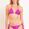 Hot Shimmer Gaia Frufru Top | Gone Bananas Beachwear | San Diego | Swim Triangle Top