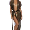 Discount Siren Dream Finge Long Caftan | Gone Bananas Beachwear | San Diego Cover Ups