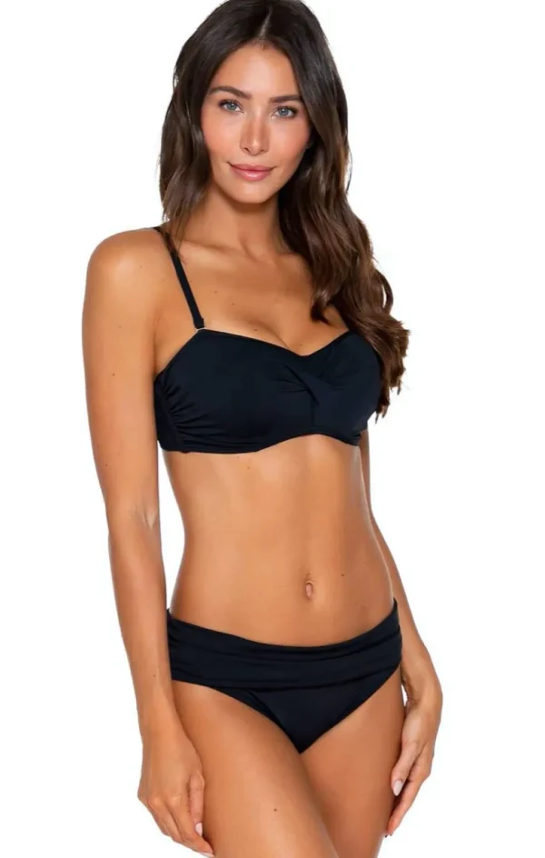 Fashion Solids Unforgettable Bottom at Gone Bananas Beachwear-San Diego Full Coverage Bottom