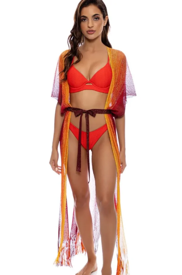 Clearance Sunshine Addict Long Caftan | Gone Bananas Beachwear | San Diego Cover Ups